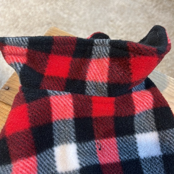 Good 2 Go Dog Buffalo Plaid Dog Coat Reversible Exc Condition Thick